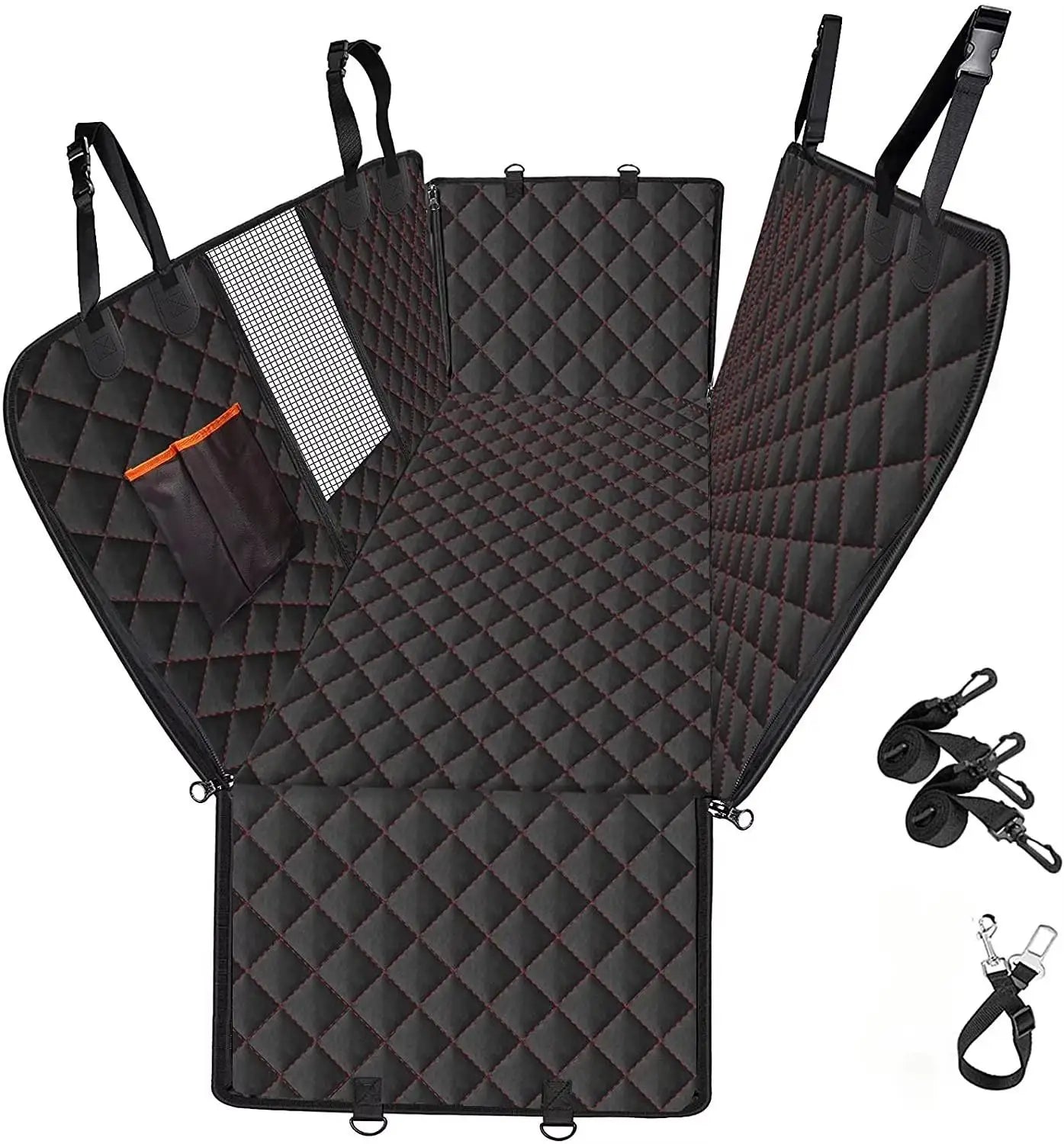 Waterproof Dog Car Seat Cover – Washable Pet Seat Mat for Travel