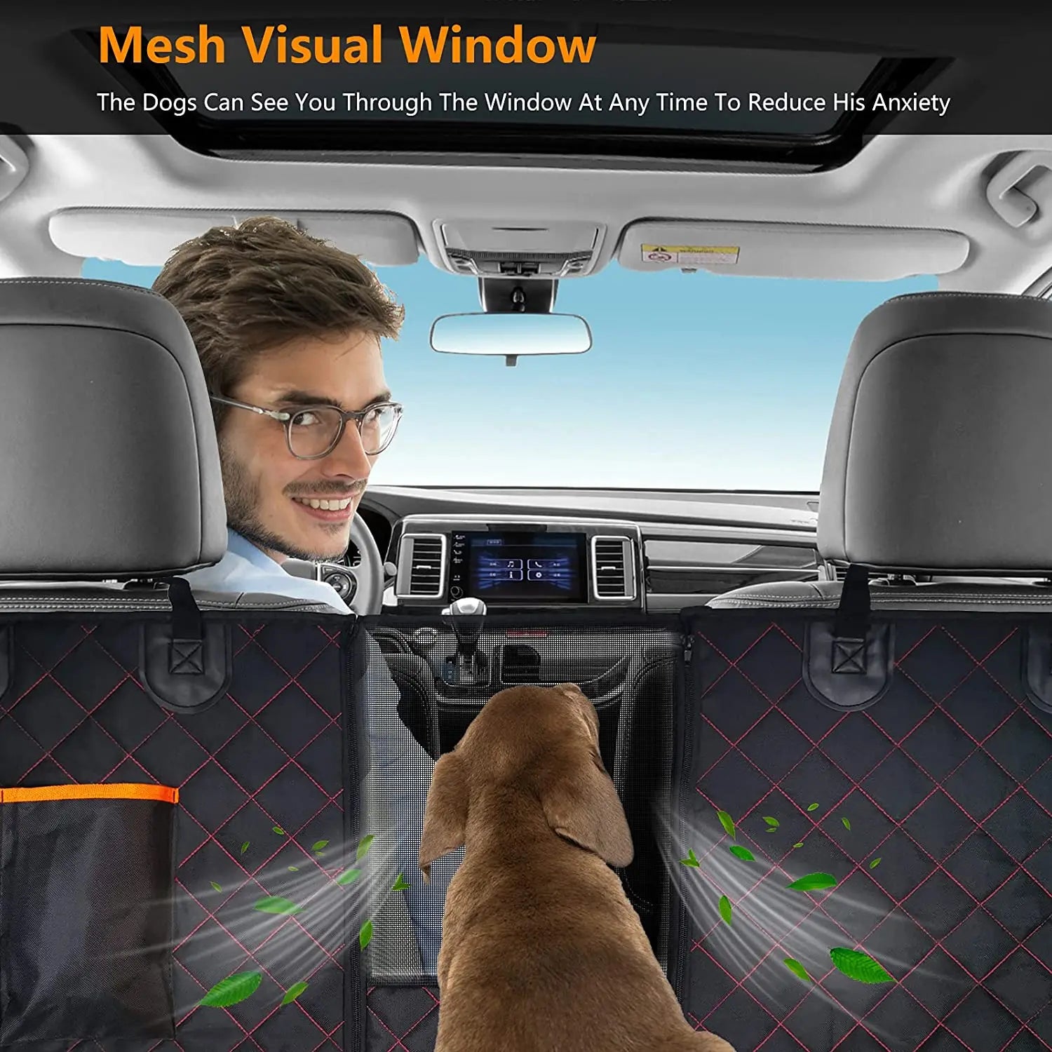 Waterproof Dog Car Seat Cover – Washable Pet Seat Mat for Travel