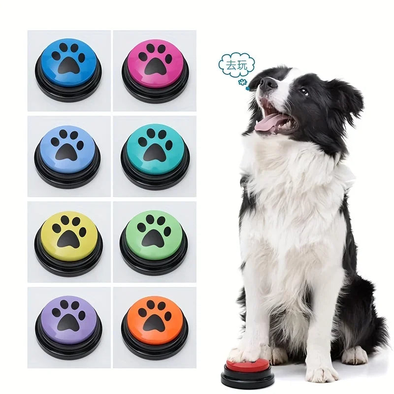 Recordable Pet Talking Button – Voice Training Communication Toy for Dogs & Cats