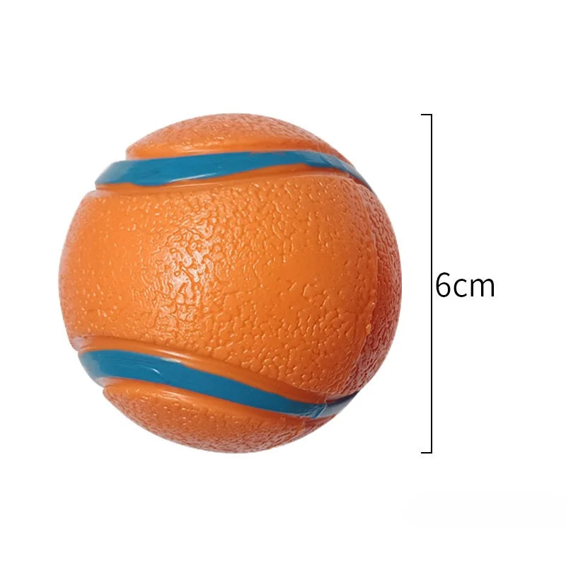 Dog Fetch & Chew Toy Ball – Solid Elastic Rubber for Small, Medium & Large Dogs