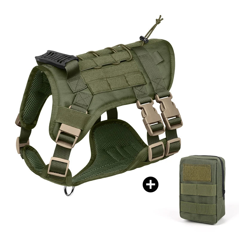 Heavy DutyTactical Leash Set Dog Harness for Large Dog